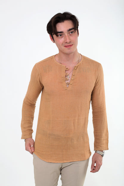 Terra Taupe Long Sleeve Shirt